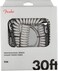 Fender Professional Series Tweed Coiled Instrument Cable, Guitar Cable, Guitar Accessories, Straight/Angle, White, 30ft