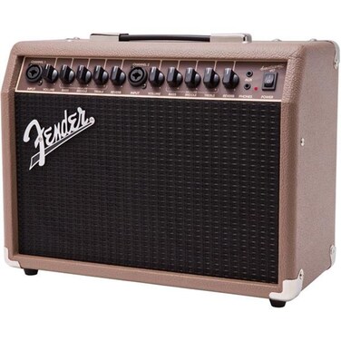 Fender Acoustasonic Guitar Amp for Acoustic Guitar, 40 Watts, with 2-Year Warranty 2x6.5 Inch Speakers, Chorus Effect, Dual Front-panel Inputs, 9.8Dx17.6Wx15.5H Inches, Brown/Wheat