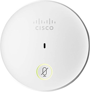 Cisco Systems Cisco Microphone - 80 Hz to 20 kHz - Wired - 24.61 ft -34 dB - Boundary - Omni-Directional - Table Mount - Mini-Phone (CS-MIC-Table-J=)