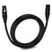 LyxPro Quad Series 10 ft XLR 4-Conductor Star Quad Balanced Microphone Cable for High End Quality and Sound Clarity, Extreme Low Noise, Black