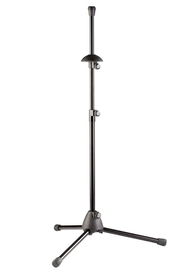 K&amp;M - Konig &amp; Meyer 14985.000.55 Trombone Stand - Industry Standard Fits Trombones and Marching Baritone Horns - Sturdy Folding Leg Base - Professional Grade for all Musicians - German Made - Black