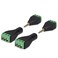 kwmobile 3.5mm 3 Pole Balun Converter Adapter - Audio Video Male to 3 Screw Solderless Terminal Female for Stereo Sound Microphone Earphone