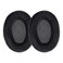 kwmobile 2X Earpad Compatible with Sennheiser HD515 / HD555 / HD595 / HD518 - Replacement Velour Earpad Cushion for Headphones - Black
