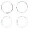 kwmobile 4/4 Violin Strings - Set of Aluminum Violin Strings for Full Size Electric and Acoustic Violin - Replacement G, D, A, E Strings for Violin