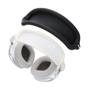 kwmobile Headband Cover Compatible with Apple Airpods Max - Headphones Cover Protector Silicone - Black