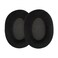 kwmobile 2X Earpad Compatible with Sennheiser Game Zero / HD380PRO / PXC450 / PXC350 / PC350 / PC360 - Replacement Velour Earpad Cushion for Headphones - Black