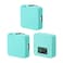 kwmobile Silicone Cover Compatible with RODE Wireless Go Cover (Set of 3) - Case for Microphone - Peppermint Green