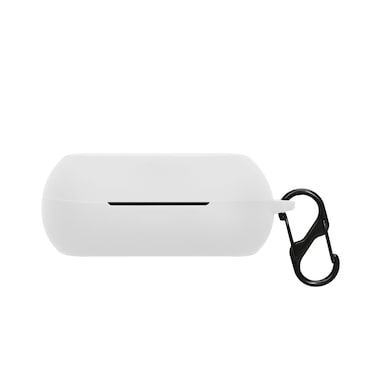 kwmobile Silicone Cover Compatible with Anker Soundcore Life A1 - Case Cover Stick-On Skin with Clip - Black