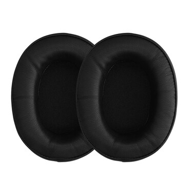 kwmobile Ear Pads Compatible with Srhythm NC25 / NC35 Noise Cancelling Earpads - 2X Replacement for Headphones - Black