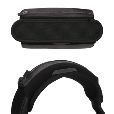 kwmobile Headband Protector Compatible with Sony WH-H910N / WF-1000XM3 Headband Cover - Headphone Band - Black