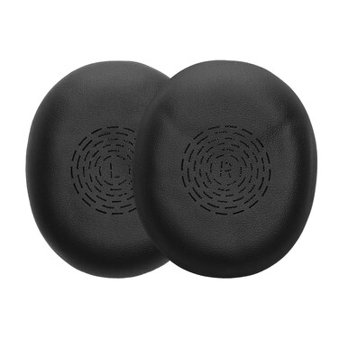 kwmobile Ear Pads Compatible with Jabra Evolve2 65 Flex Earpads - 2X Replacement for Headphones - Black