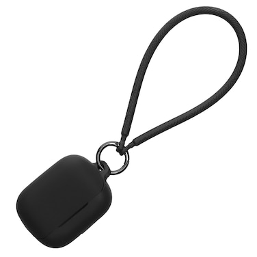 kwmobile Case Compatible with Anker Soundcore K20i - Silicone Headphones Cover with Hand Strap - Black