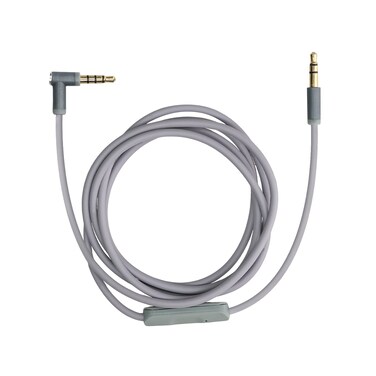 kwmobile Headphone Cable for Beats Studio 3 / Solo 3 / Solo2 / Studio 2 / Studio 1 / Mixr - 140cm Replacement Cord with Microphone + Volume Control - Grey