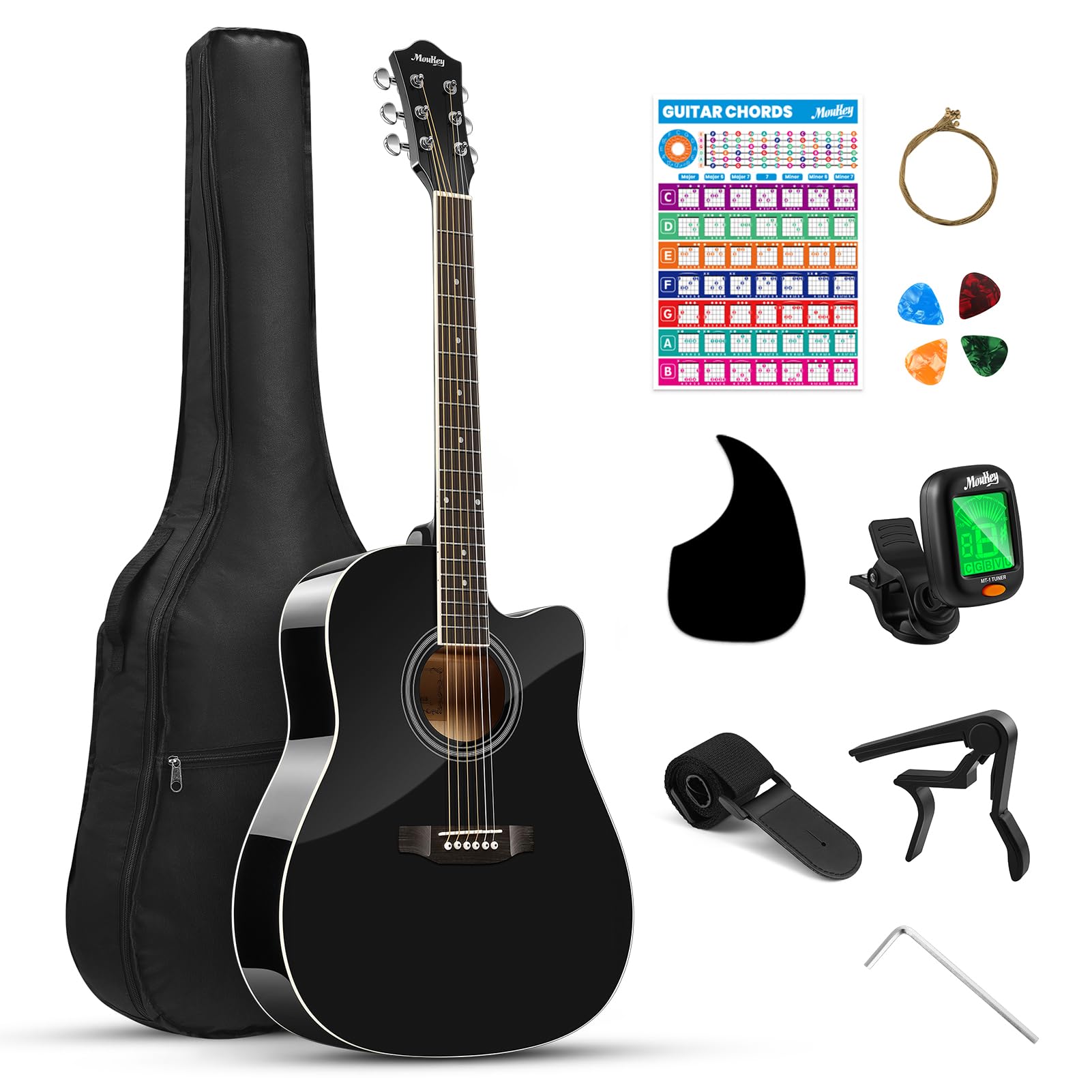 موكي Moukey 41 Acoustic Guitar 41"