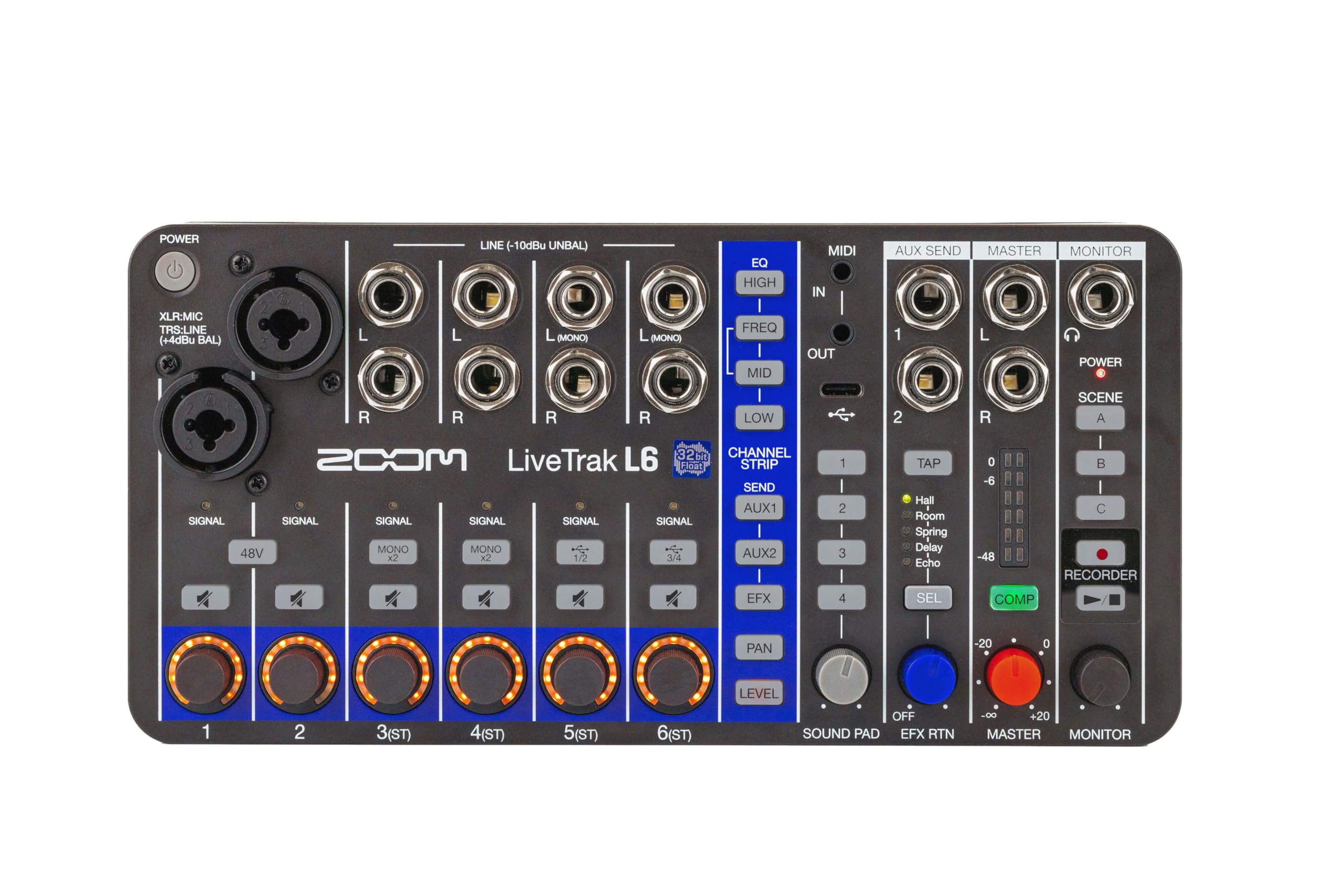 زوم Zoom Livetrak L6