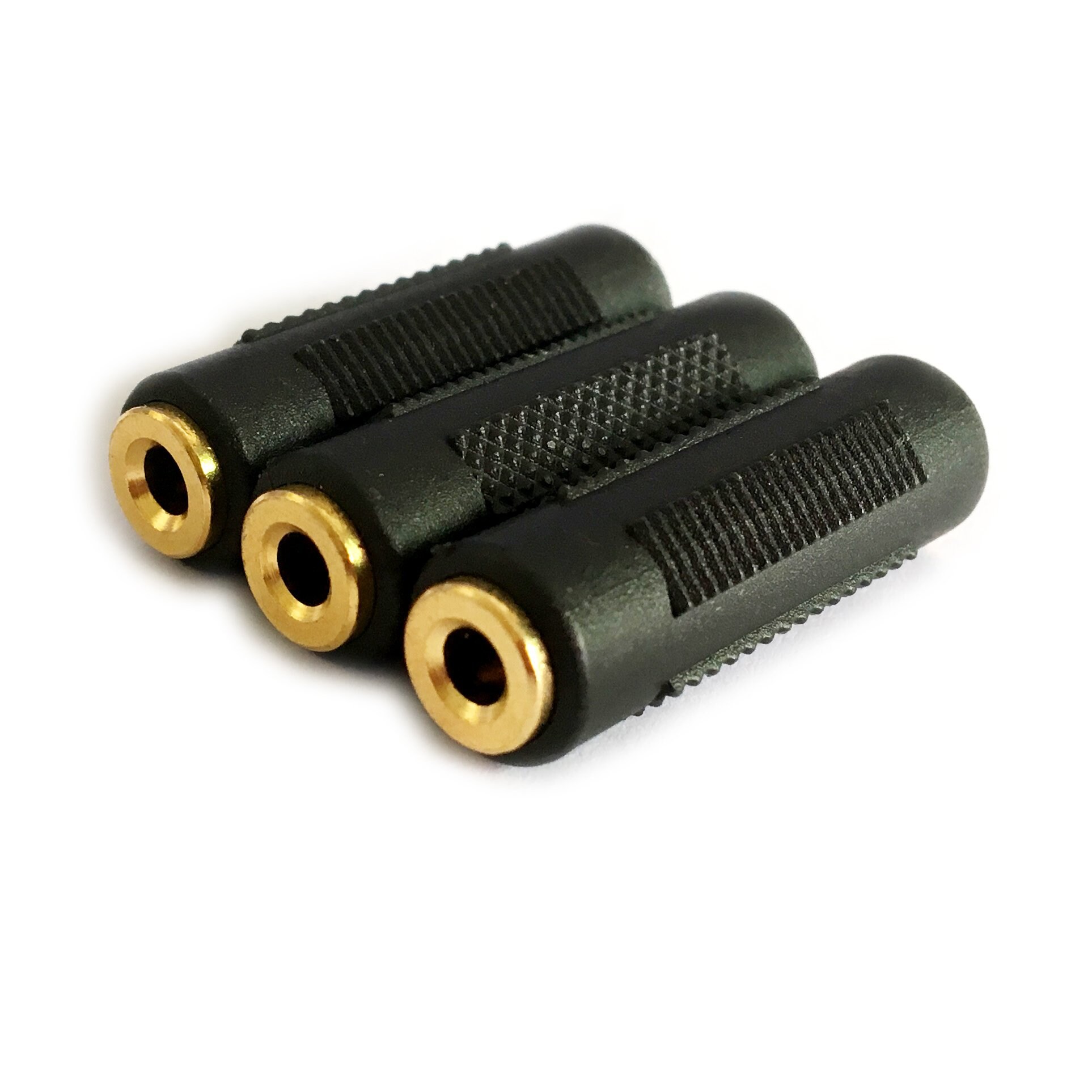 بوسدو Posdou 3 Stereo Jack To 3 Stereo Jack Female To Female Adapter Connector Plated 3.5 MM