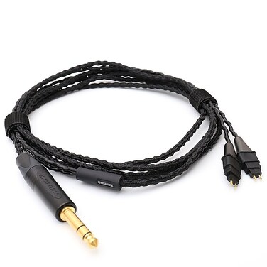 Fanmusic C6 Oxygen-Free Copper Cables Headphone Upgraded Cable for HD580 HD600 HD650 HD6XX (6.3 mm Plug)