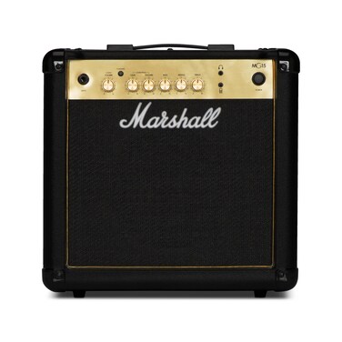 Marshall Amps Guitar Combo Amplifier, 3.5mm Jack, Black (M-MG15G-U)