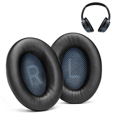 AHG Premium SoundLink AE2 Ear Pads Cushions Compatible with Bose SoundLink AE2 / Bose SoundLink Around Ear ii Wireless Headphones (Black). Premium Protein Leather   Extra Thick Soft High-Density Foam
