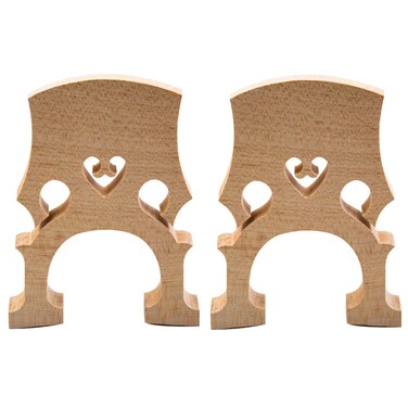 4/4 Cello Bridge 2pcs Cello Bridge 3/4 Cello Parts Maple Cello Fitted Bridge Musical Instrument Replacement (Beige) Cello Bridge Accessories