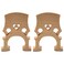 4/4 Cello Bridge 2pcs Cello Bridge 3/4 Cello Parts Maple Cello Fitted Bridge Musical Instrument Replacement (Beige) Cello Bridge Accessories
