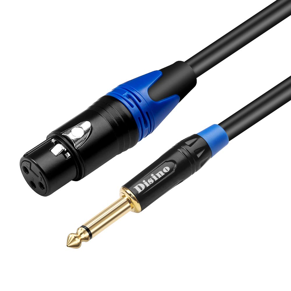 Disino Disino Female Xlr To 1 Ts Mono Jack Microphone Cable 2m