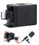 JJC 3.5mm Audio Adapter Mic Adapter for DJI Osmo Action 4 Osmo Action 5 Pro, Supports 3.5mm Microphone Audio Input, Clear Vocal Recording During High-Speed Activities with Type-C and 3.5mm Ports