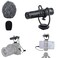 JJC Compact Shotgun Microphone Mic for Canon EOS M50 R R5 R6 RP Fuji Fujifilm X-S10 X-E4 X-T4 X-T200 Sony A6400 A6300 A7C A7S III A7 III RX100VII ZV-1 Nikon Z50 Z5 Z6 Z6II Z7 Z7II Camera &amp; Smart Phone