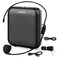 NORWII Voice Amplifier Wired Mini Portable Rechargeable with Personal Wired Microphone for Teachers, Classroom, Presentation, Tour Guides, Meeting, Coaches. Black