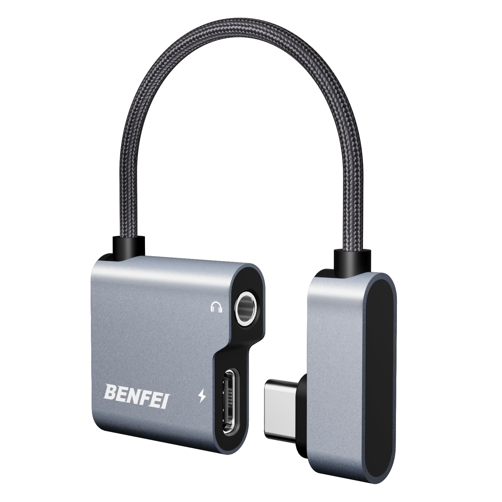 بن فاي Benfei Usb C To Audio Jack Adapter usbc 1 M 60W