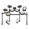 MOSEN Electric Drum Set with 4 Quiet Mesh Drum Pads, Cymbals, Sticks, Headphones, USB MIDI, Kick Pedal, 195+ Sounds and 25 Drum Kits for Beginner MED-X3