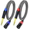 Ihurllu Balanced 1/4" TRS to XLR Male Patch Cable, 3.3Feet Quarter Inch 6.35mm to 3pin XLR Male Microphone Cable, Heavy Duty Nylon Braided, Gold Plated Plug, for Mixer, Speaker, Studio Monitor -2Pack
