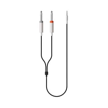 Teenage Engineering Textile Audio Cable 3.5 mm - 2X 6.35 mm, 1200 mm   47.2 in (Black)