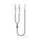 Teenage Engineering Textile Audio Cable 3.5 mm - 2X 6.35 mm, 1200 mm   47.2 in (Black)