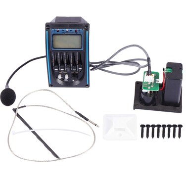 1pc Pickup with Mic Electric Guitar Pickup Guitar Pickups Equalizer Guitar Mini Guitar Part Acoustic Pickup Preamplifier Piezo Guitarra Piezo Pickup Lc-5 Pickup Charge Pencil Case