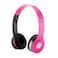 HeadGear 3.5mm Foldable Headphone Headset for Dj Headphone Mp3 M Pc Tablet Music Video and All Other Music Playersp (Pink)