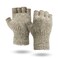 Illinois Glove Company Fingerless Ragg Wool Gloves Made in the USA Style 351 (Beige Large)
