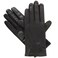 isotoner Women's Classic Stretch Leather Gloves, Black