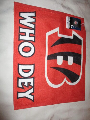 Cincinnati Bengals WHO DEY Rally Towel 15" X 18" Orange