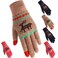 Tatuo 3 Pairs Christmas Winter Touchscreen Gloves Texting Gloves Stretch Knitted Mechanic Warm Gloves for Women Men