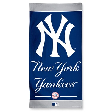Wincraft MLB New York Yankees Fiber Beach Towel, 9 lb/30 x 60