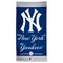 Wincraft MLB New York Yankees Fiber Beach Towel, 9 lb/30 x 60