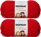 Bernat Softee Chunky Yarn, 3.5 Oz, Gauge 6 Super Bulky, Berry Red