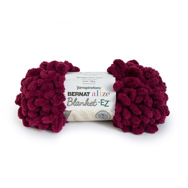 Bernat Alize Blanket-EZ Yarn, Burgundy