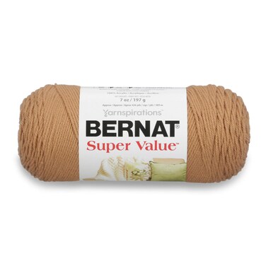 Bernat Super Value Yarn, 7 oz, Gauge 4 Medium Worsted, Topaz