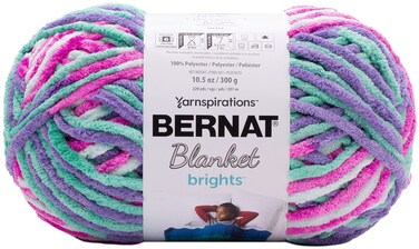 Bernat Yarn Blanket BR, Unicorn Bright