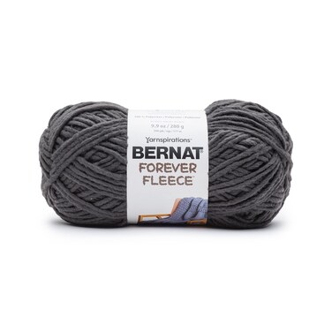 Bernat Forever Fleece Yarn-Coal