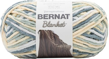 Bernat Blanket Yarn, 10.5 oz, Soft Sunshine Green, 1 Ball