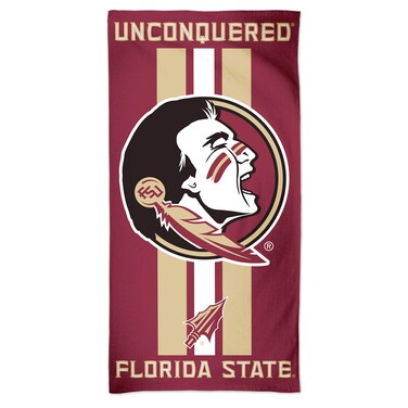 WinCraft NCAA Florida State Seminoles NCAA Florida State Seminoles Fiber Beach Towel 9lb 30" x 60", Multi Color, na