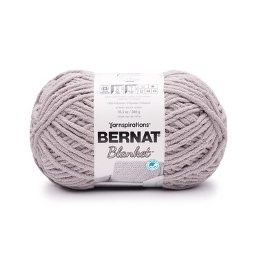 Bernat Blanket Sea Gull Grey Pack of 10.5oz/300g-Polyester-6 Super Bulky-220 Yards-Knitting/Crochet Yarn, 2